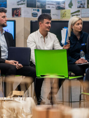 A photo of Internship Bursary students at work